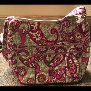 Vera Bradley Paisley Meets Plaid shoulder bag.